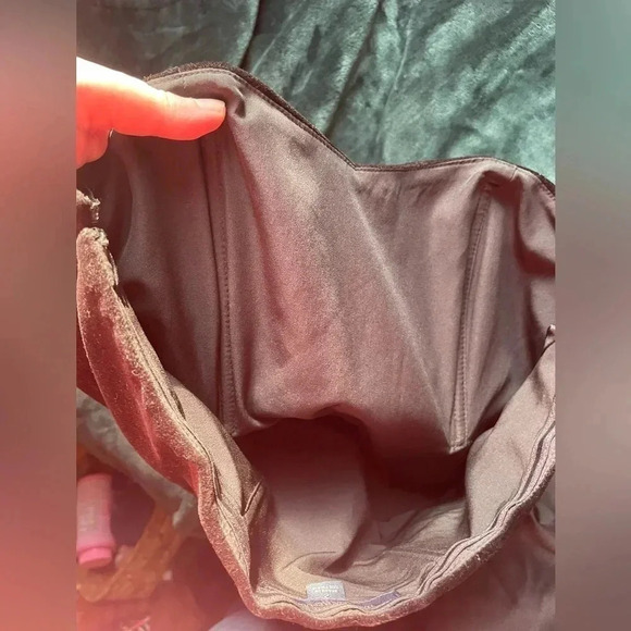 Banana Republic Strapless Little Black Dress‎ Velvet Satin Size 2 0270 - Picture 5 of 7